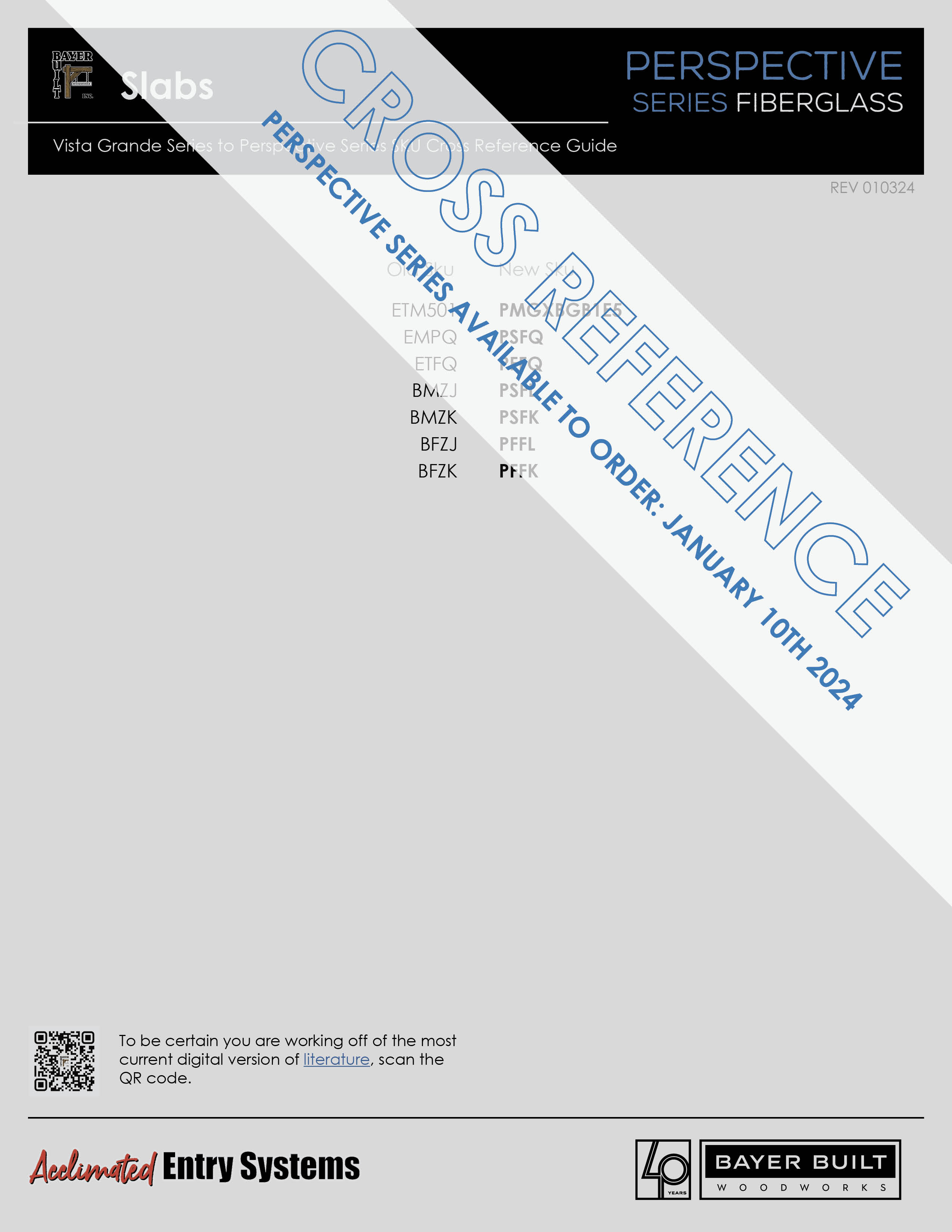 Cross Reference Guide - Perspective | Bayer Built Woodworks